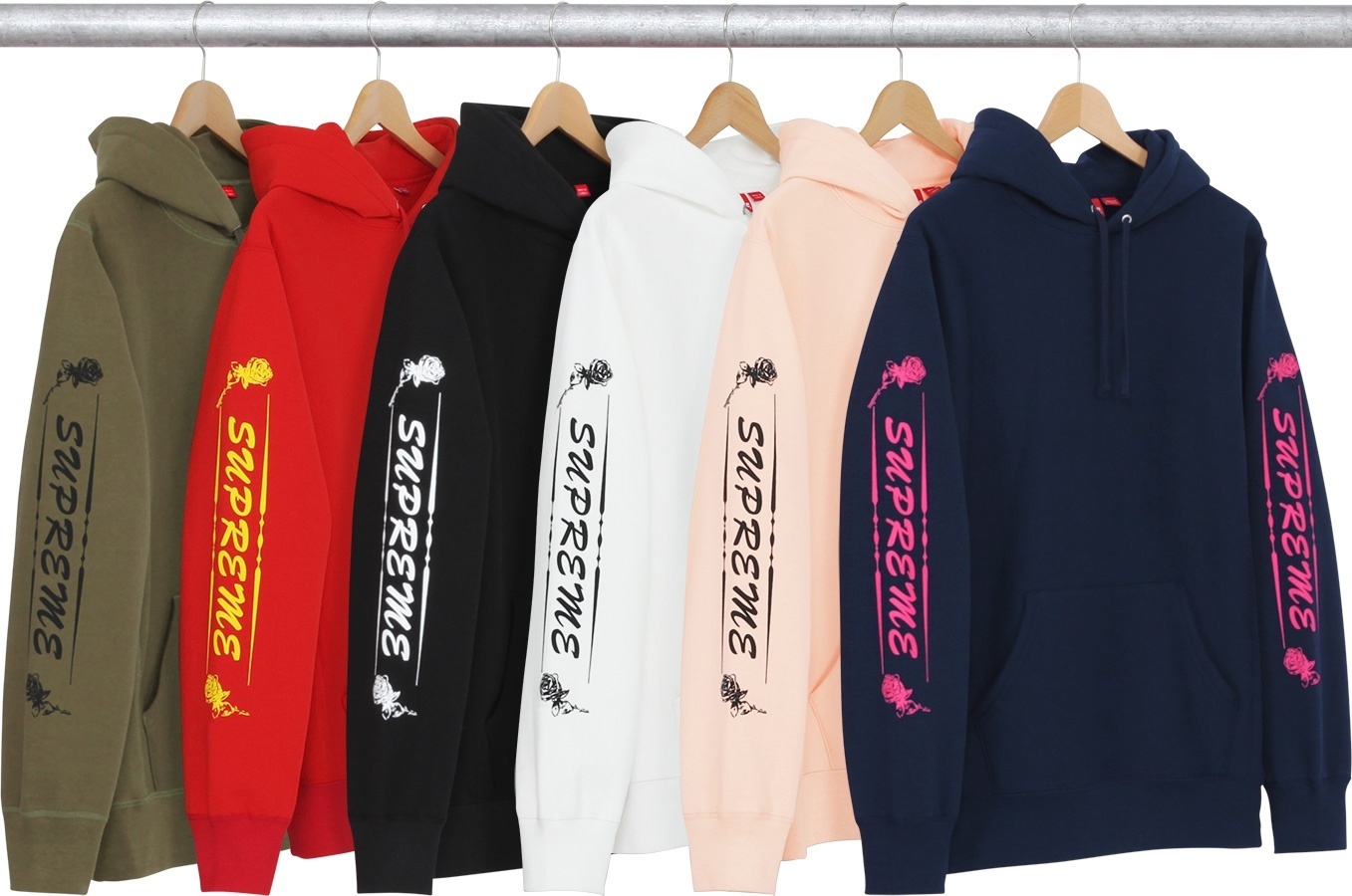 Rose Hooded Sweatshirt